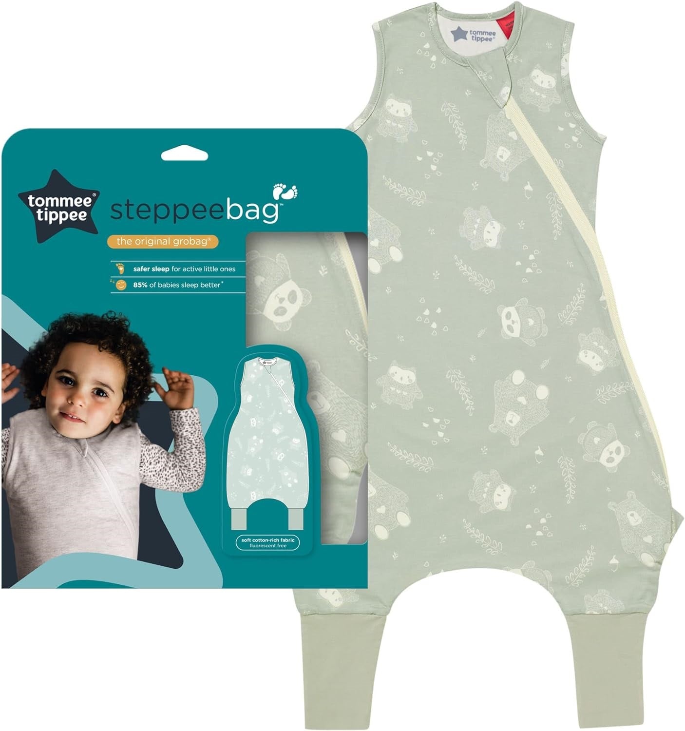 Tommee Tippee Grobag Steppee Baby Sleep Bag With feet Woodland Gro