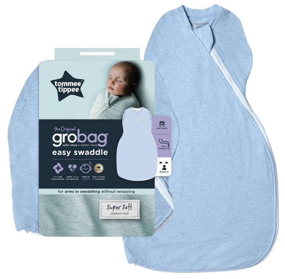 Tommee Tippee Grobag Snuggle Sleep Bag 0-4 Months Tog Blue