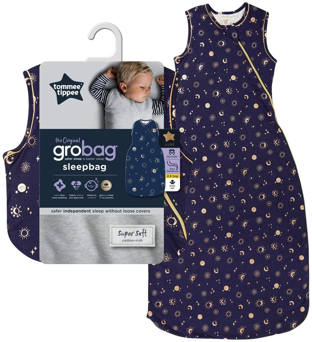 Tommee Tippee Grobag Baby Sleeping Bag Moon Child 1836 Months 3.5 Tog