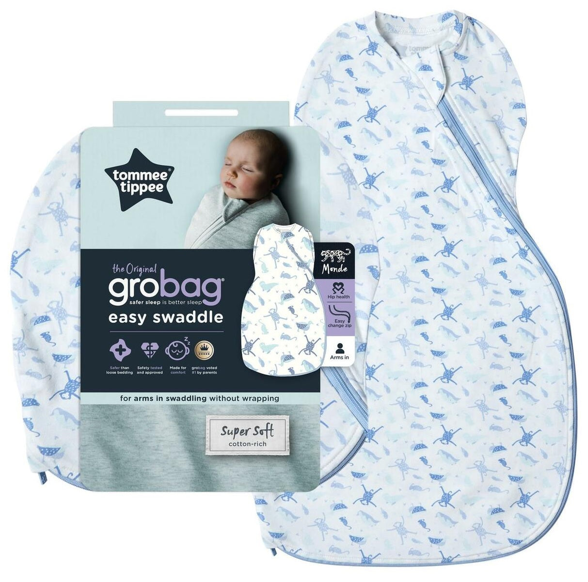 Tommee Tippee Grobag Snuggle Sleep Bag 0-4 Months Tog Planet